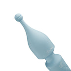 EasyToys - Mini Wand Vibrator - Blau mit 18 Stufen und 2 Aufsätzen