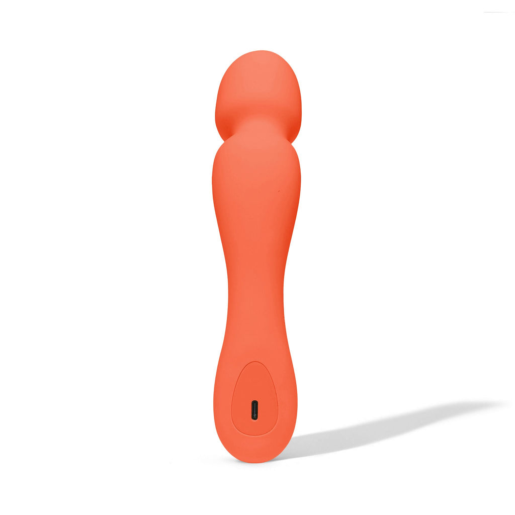 Dame - Min Mini Wand Vibrator - Papaya