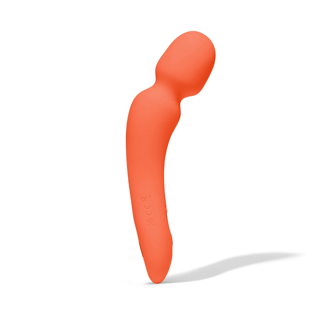Dame - Min Mini Wand Vibrator - Papaya