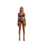 Obsessive – Keira Lise 2-teiliges Offenes Set – Schwarz