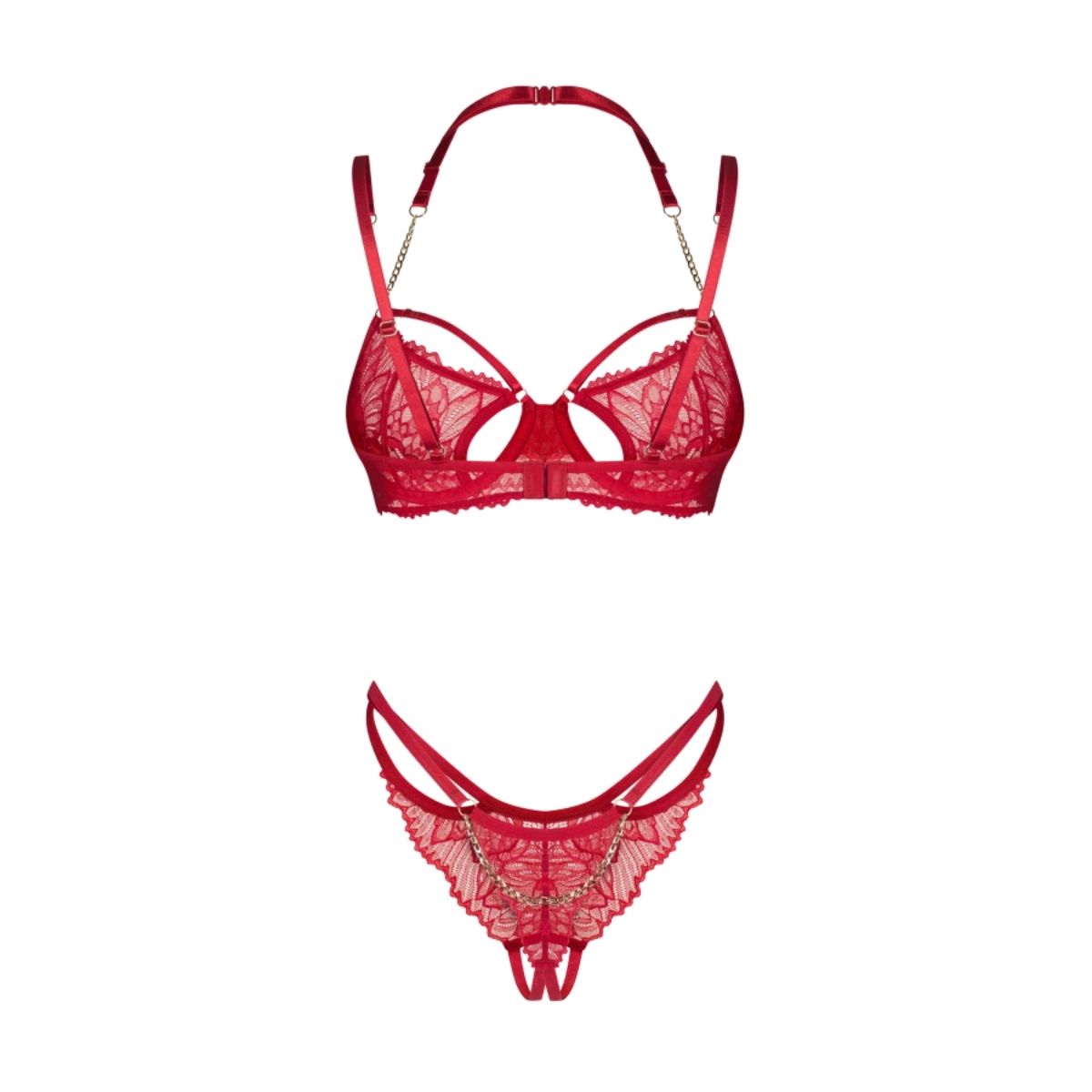 Obsessive – Matildea 2-teiliges Offenes Set – Rot