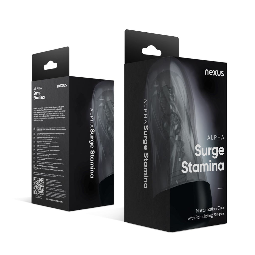 Nexus - Alpha Surge Stamina Masturbation Cup - Transparent