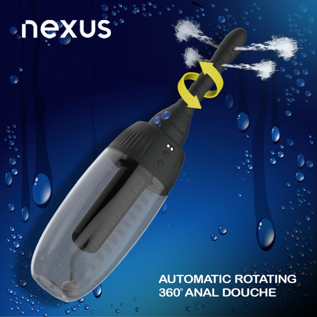 Nexus – Automatische 360° Rotierende Analdusche – Schwarz
