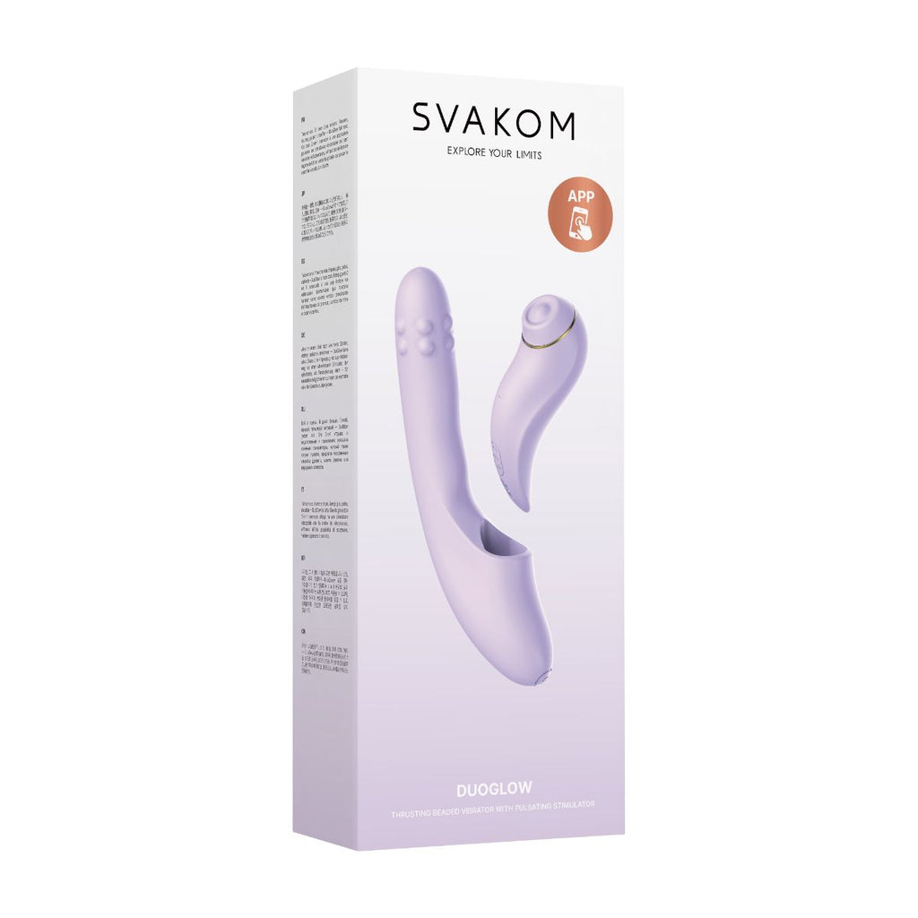 Svakom - DuoGlow App Controlled Vibrator - Lila