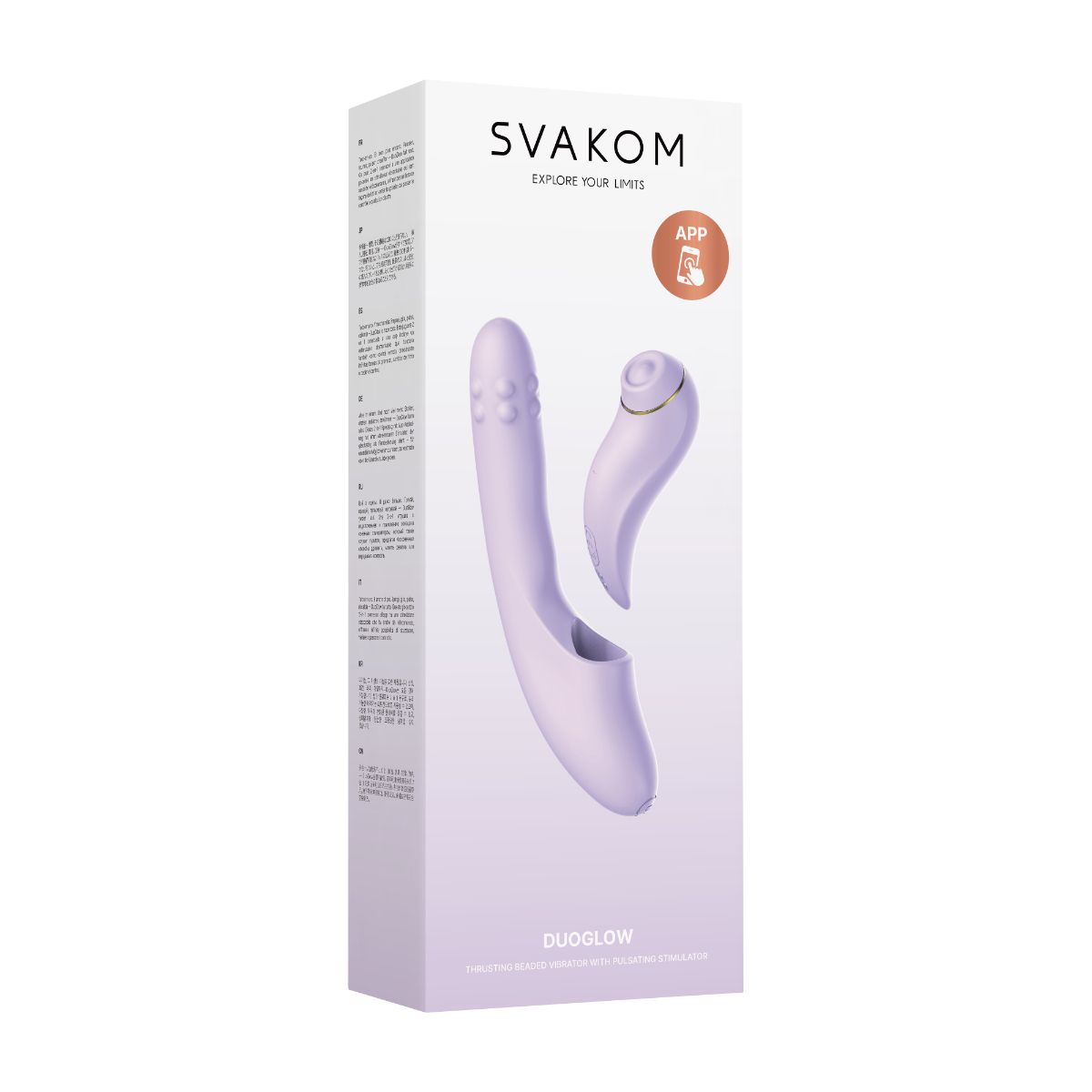 Svakom - DuoGlow App Controlled Vibrator - Lila