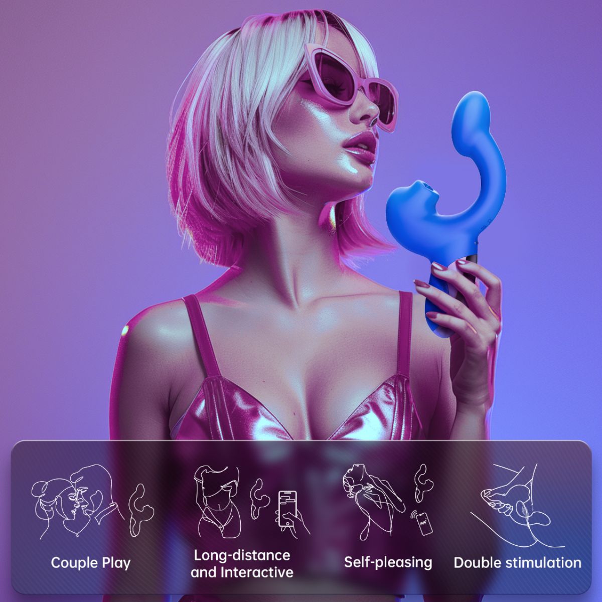 Magic Motion - Magic Ponder Vibrator mit Leck- und G-Punkt-Funktion - Blau