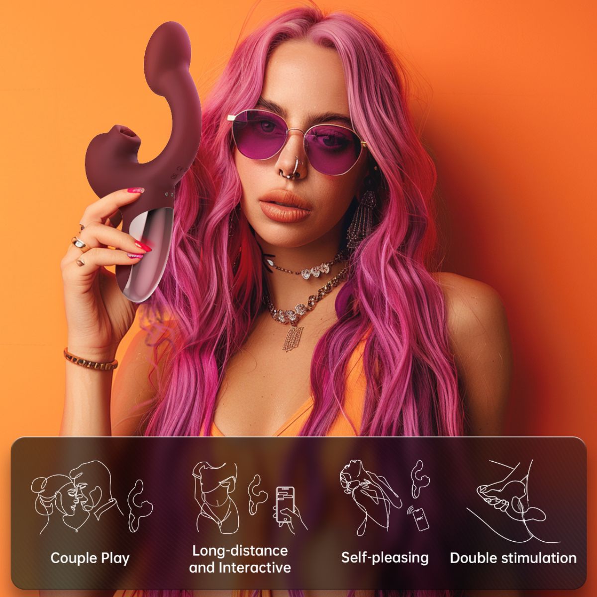 Magic Motion - Magic Ponder Vibrator mit Leck- und G-Punkt-Funktion - Blau