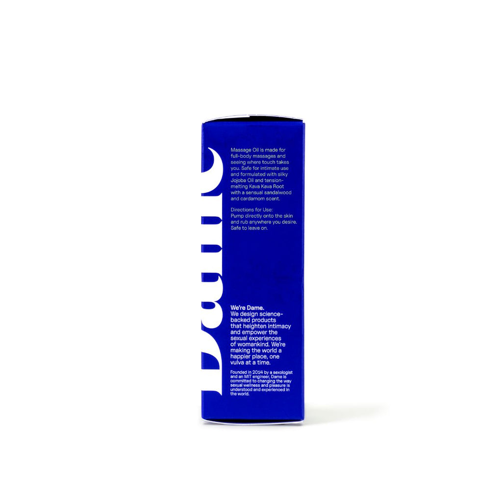 Dame Products Sex-Massageöl mit warmer Sandelholznote 60 ml