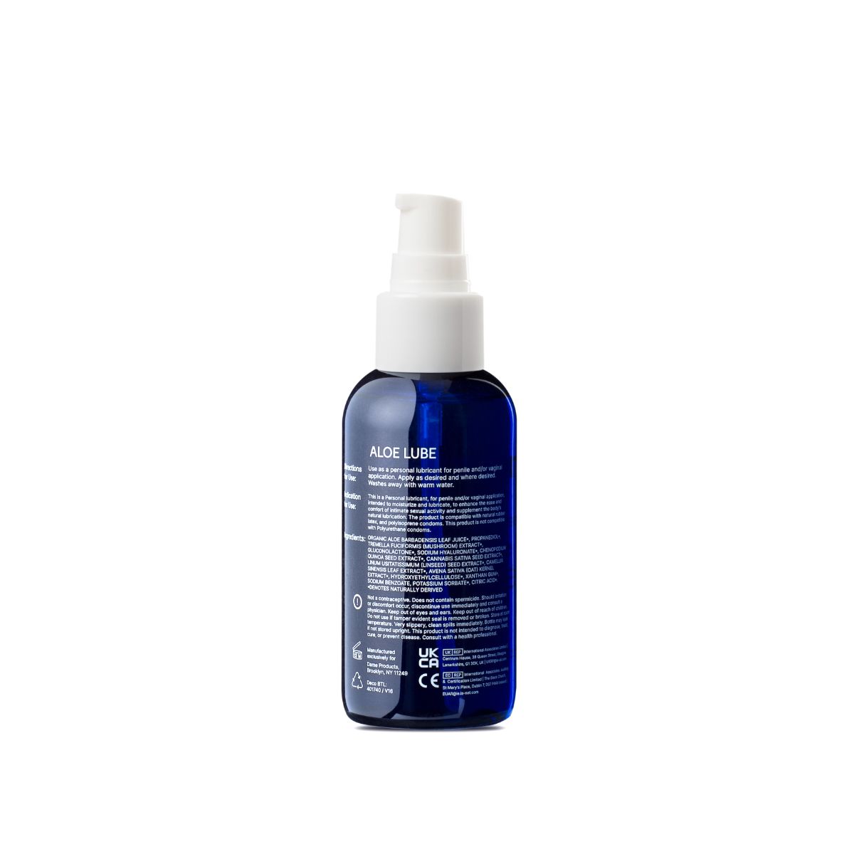 Dame Products Aloe Gleitmittel 118 ml mit Aloe Vera, pflegend, langanhaltend glatt