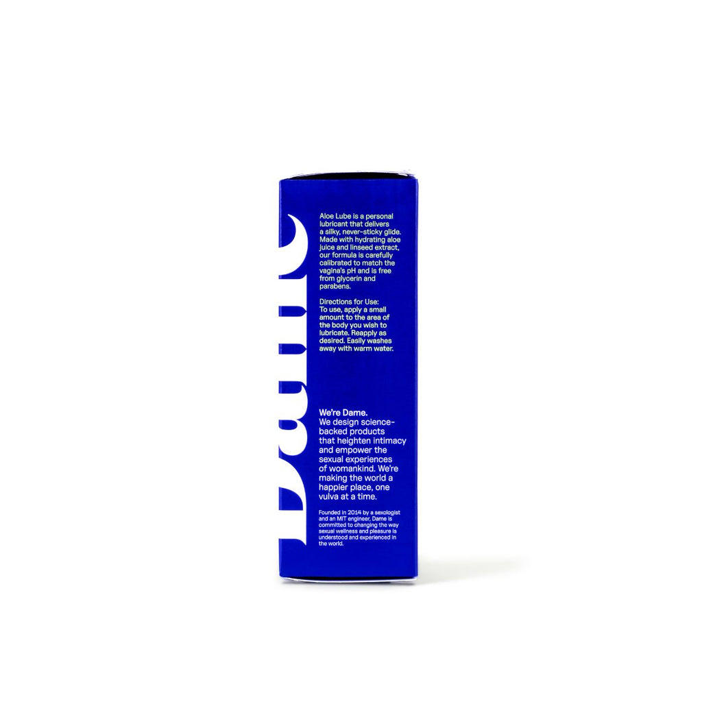 Dame Products Aloe Gleitmittel 118 ml mit Aloe Vera, pflegend, langanhaltend glatt