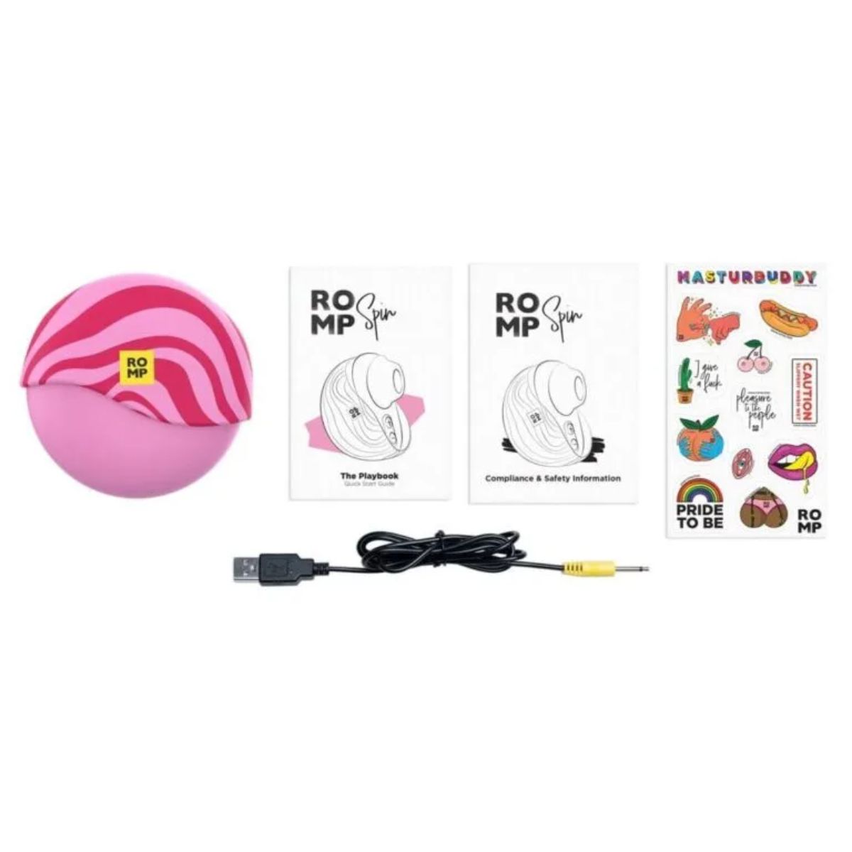 ROMP - Spin Luftdruck-Vibrator - Klitoris-Stimulator mit Pleasure Air und Aufbewahrungstasche