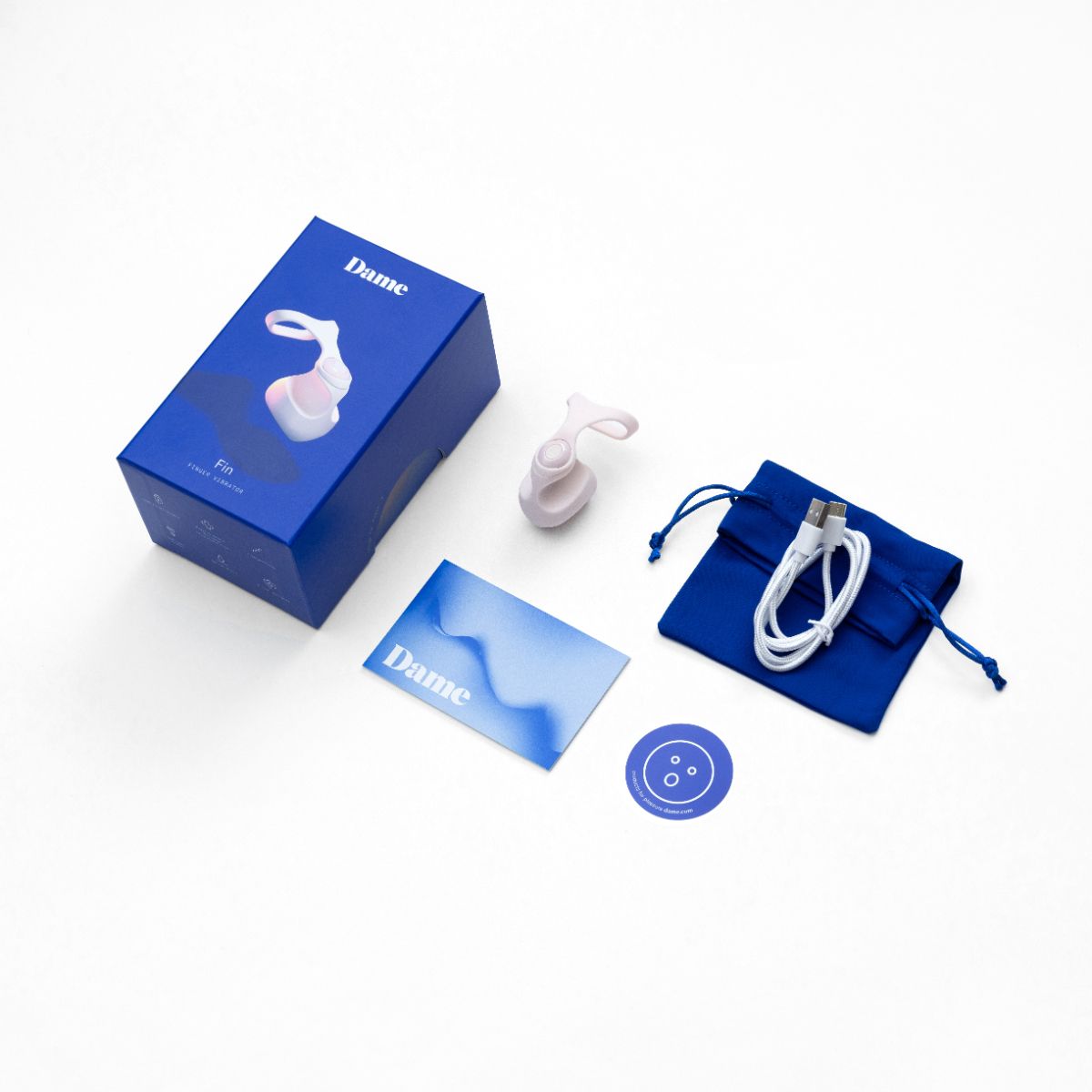 Dame - Fin Fingervibrator - Quartz