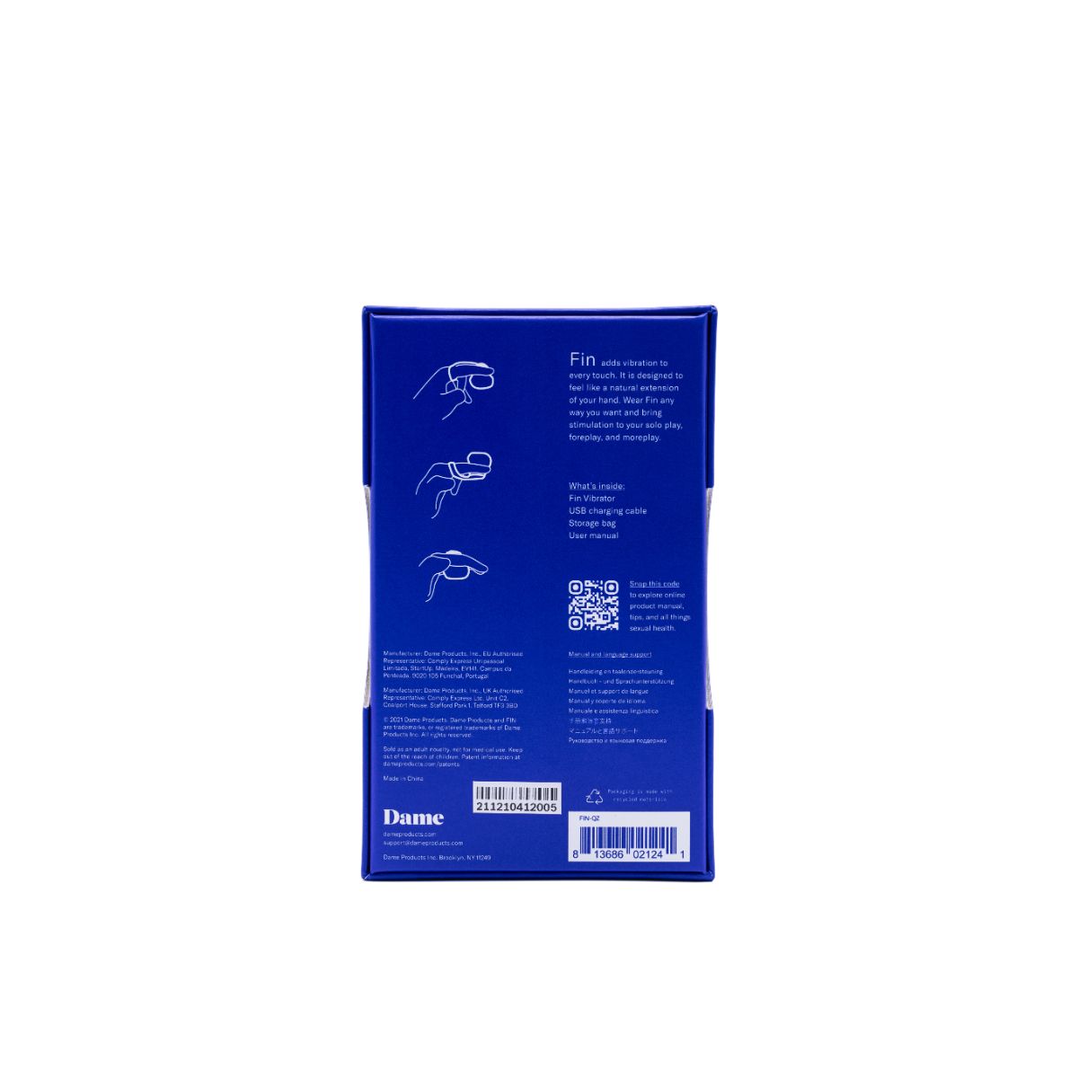 Dame - Fin Fingervibrator - Quartz