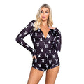 Playboy Lingerie - Slumber Bunny Onesie - Schwarz