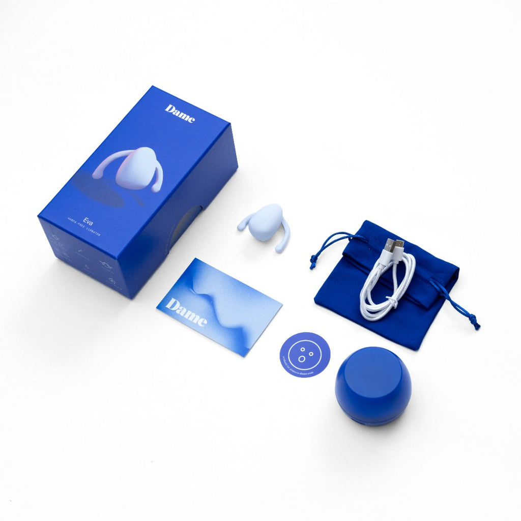 Dame Products - Eva II Hands-Free Vibrator - Ice