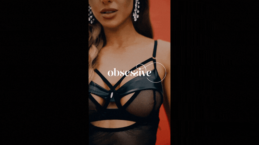 Obsessive – Dominna Chemise & Thong – Schwarz