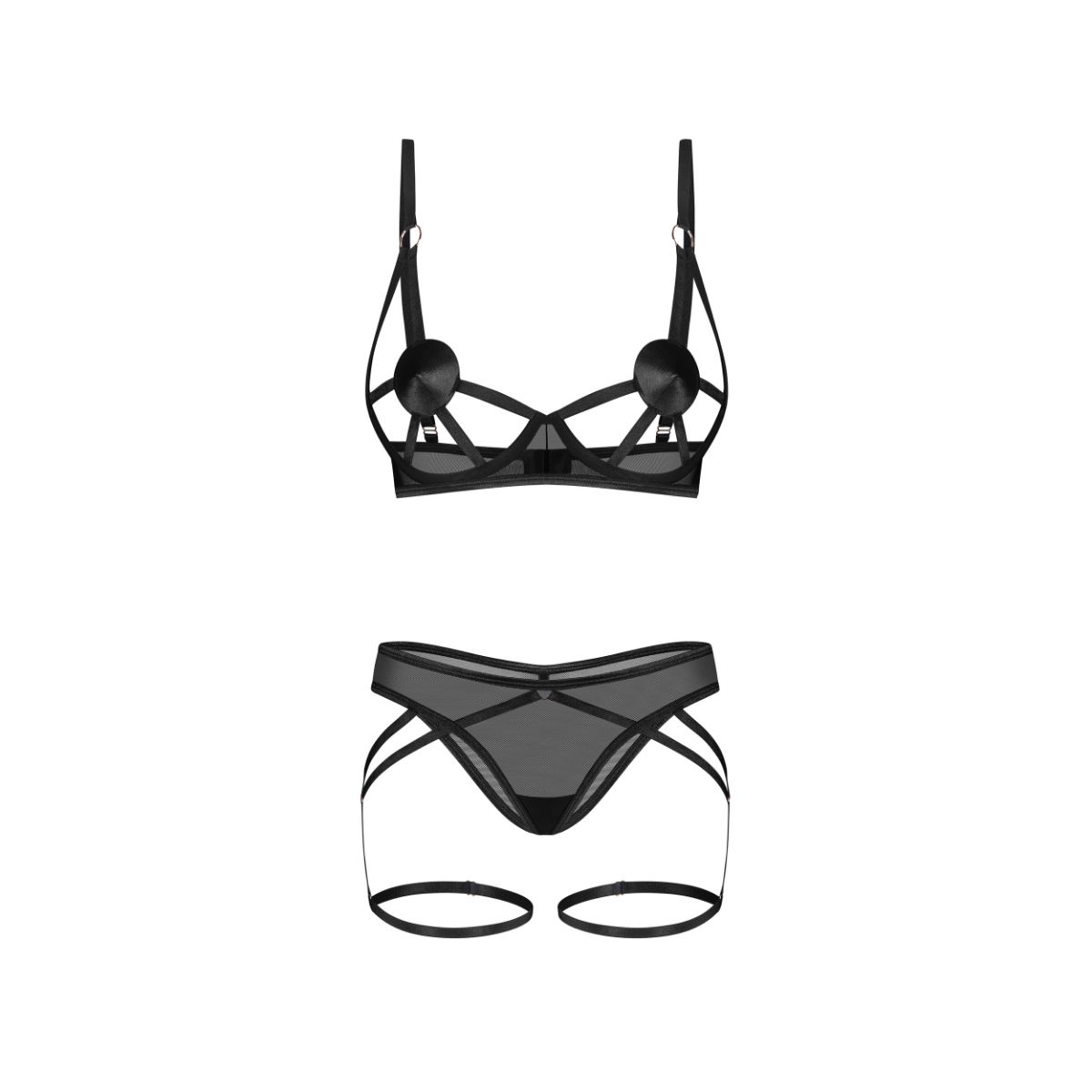 Obsessive – Euridia 2-teiliges Set – Schwarz