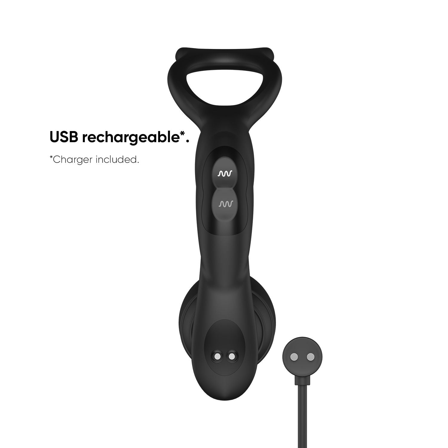 Simul8 Vibierender Plug mit Penis- und Hodenring