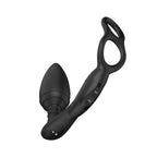 Simul8 Vibierender Plug mit Penis- und Hodenring