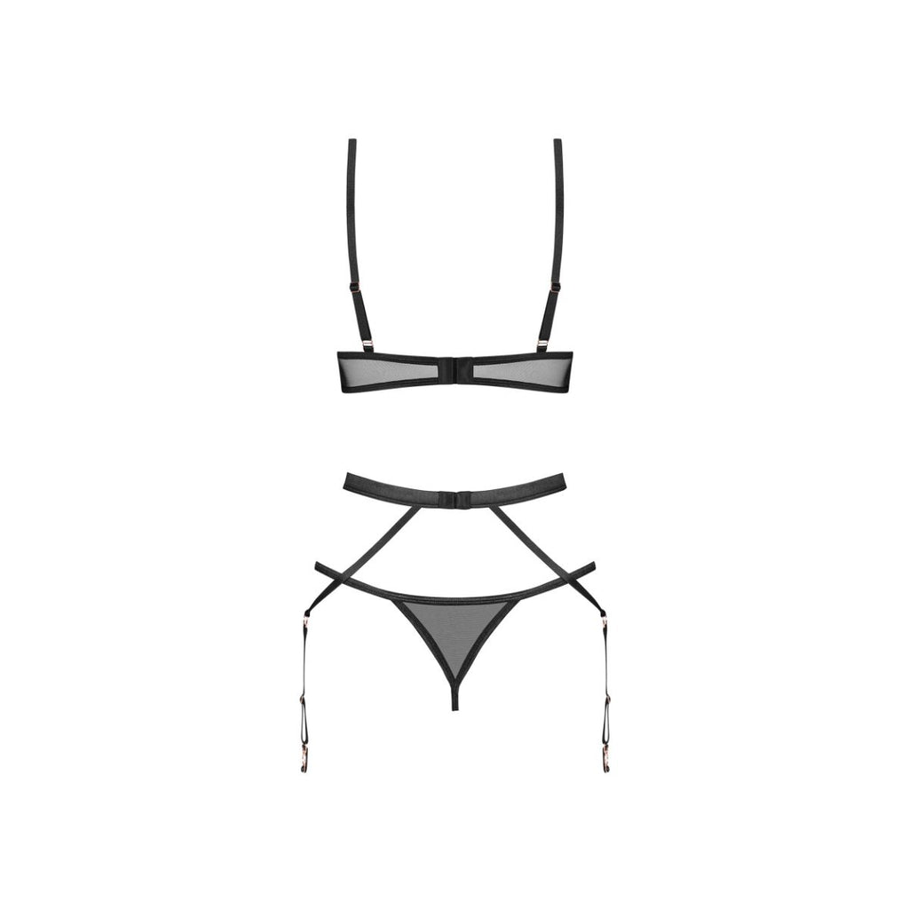 Obsessive – Euridia Dessous Set 3-tlg – Schwarz