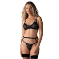 Obsessive – Euridia Dessous Set 3-tlg – Schwarz