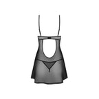 Obsessive – Euridia Chemise & String – Schwarz