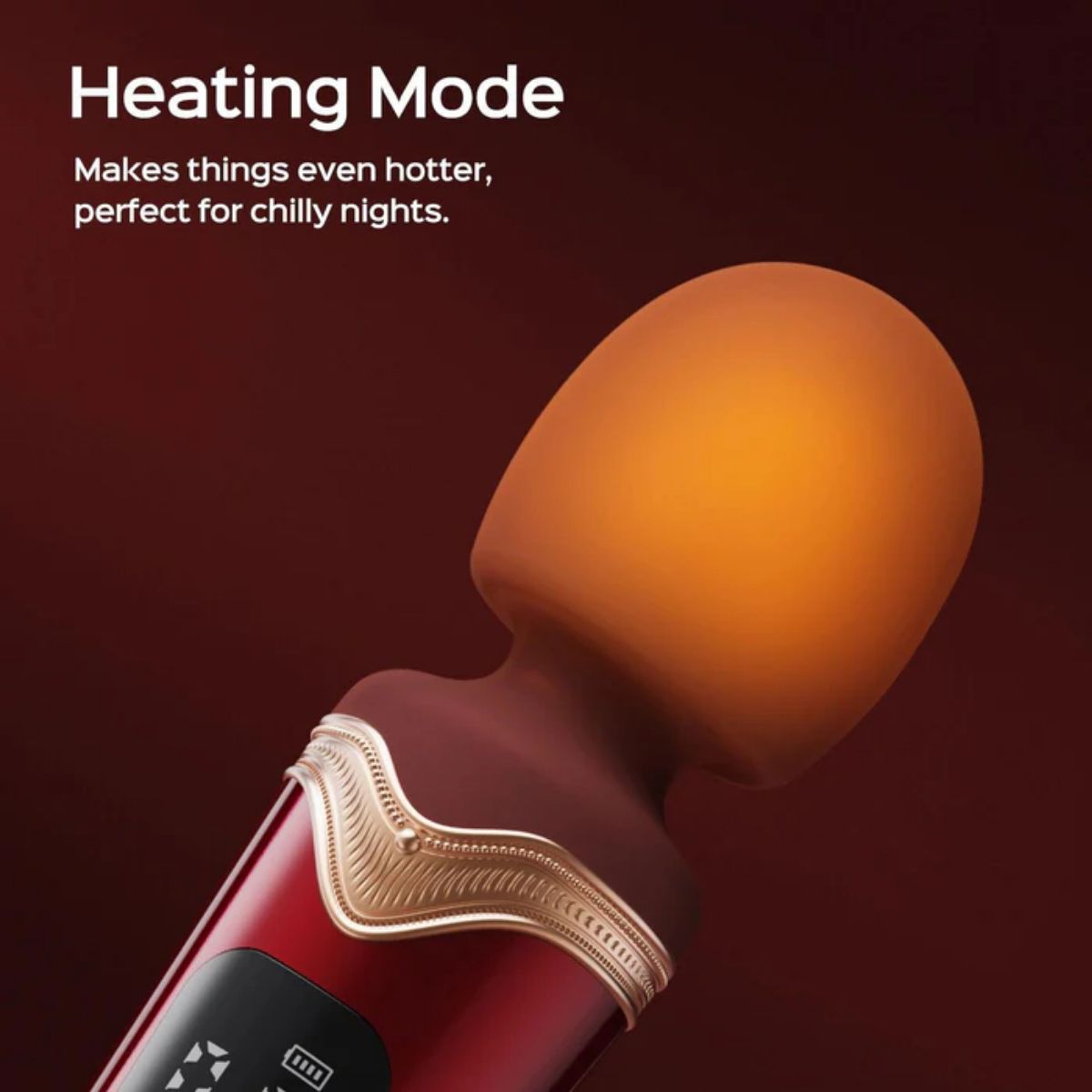 HoneyPlayBox - Stormi Heating Wand Vibrator - 9 Stufen und Wärmefunktion - Rot