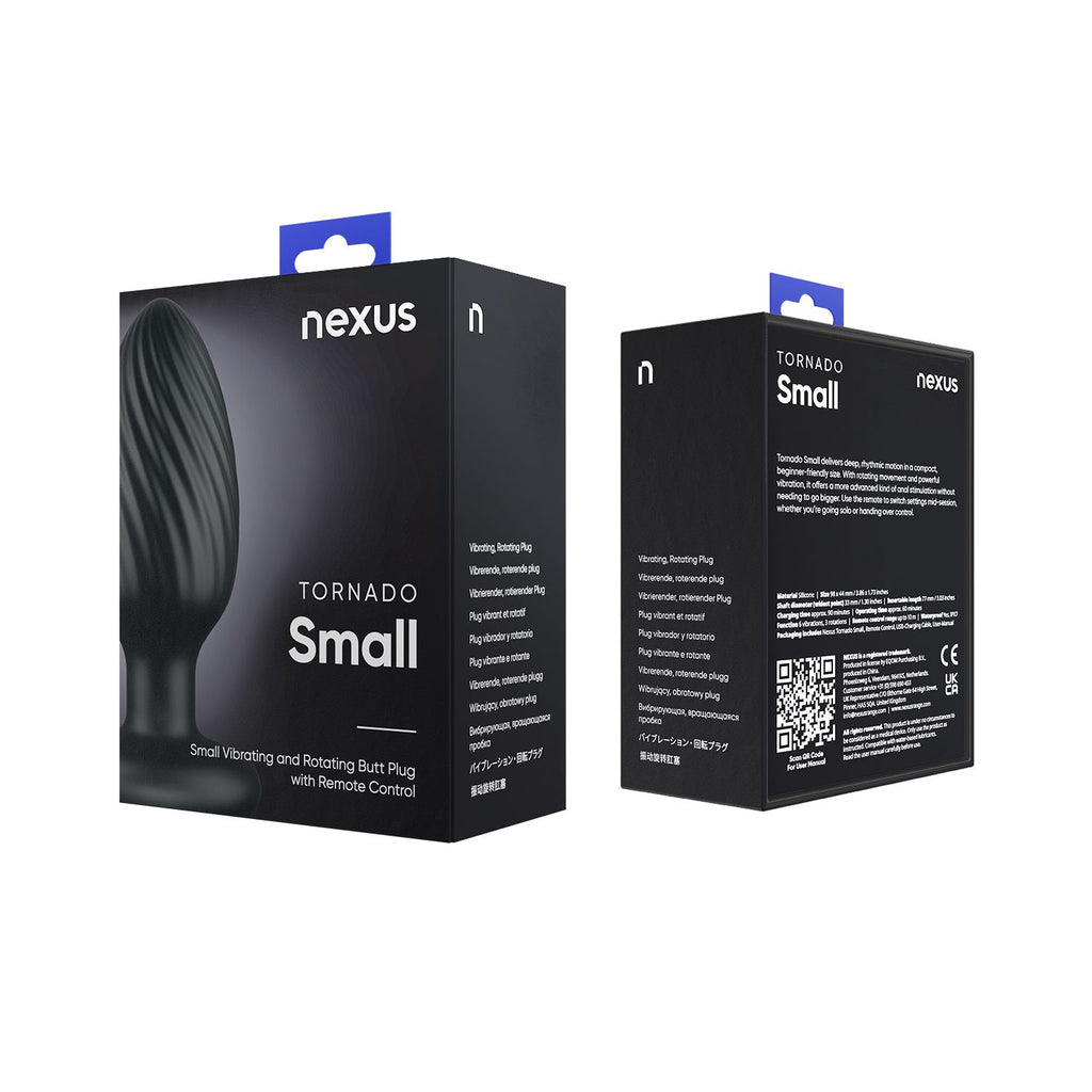 Nexus »Tornado S« Analplug mit Vibration & Rotationsfunktion