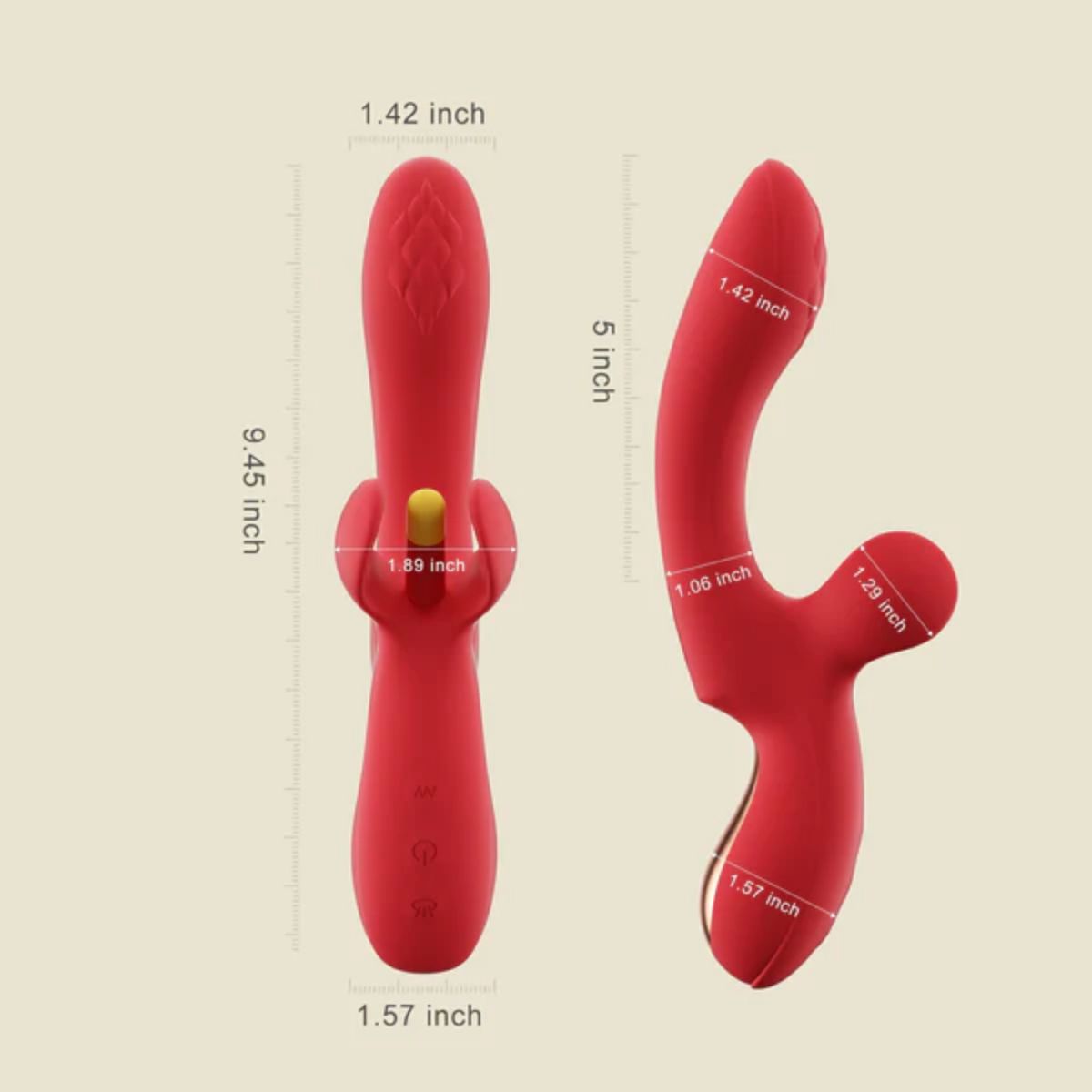 HoneyPlayBox - Fortexa Tapping A-Spot Vibrator - Rot