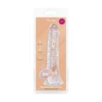 Jelly Dildo mit Hoden - 17 cm