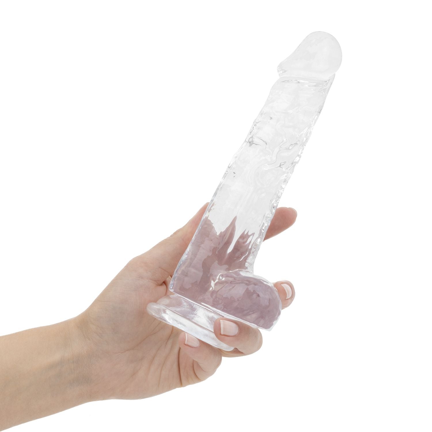 Jelly Dildo mit Hoden - 19 cm