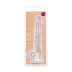 Jelly Dildo mit Hoden - 19 cm