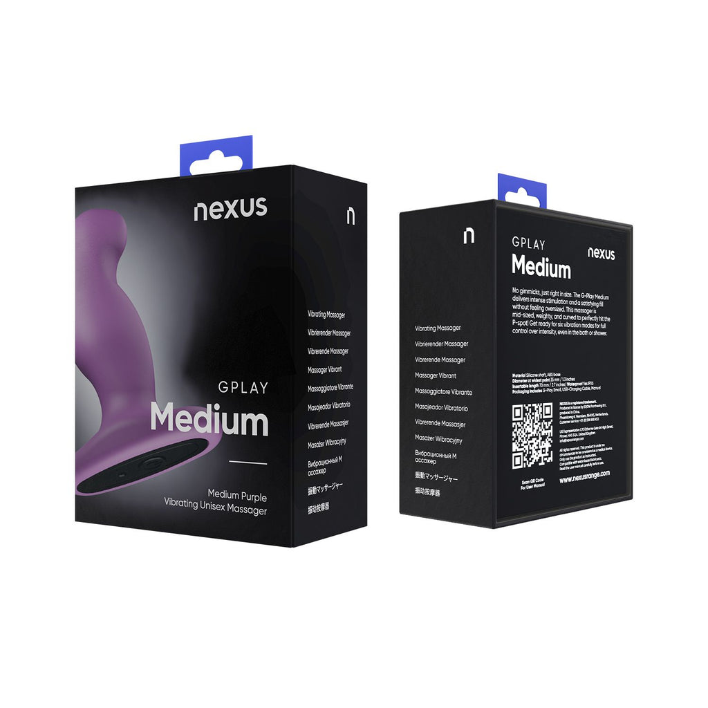 Nexus - G-Play+ Unisex Vibrator - Medium