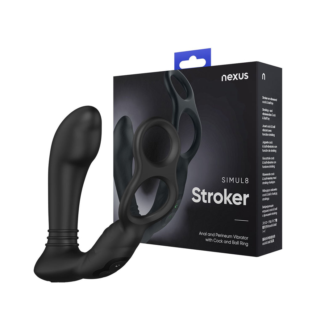 Nexus - Simul8 Prostata-Vibrator mit Cockring - Stroker Edition