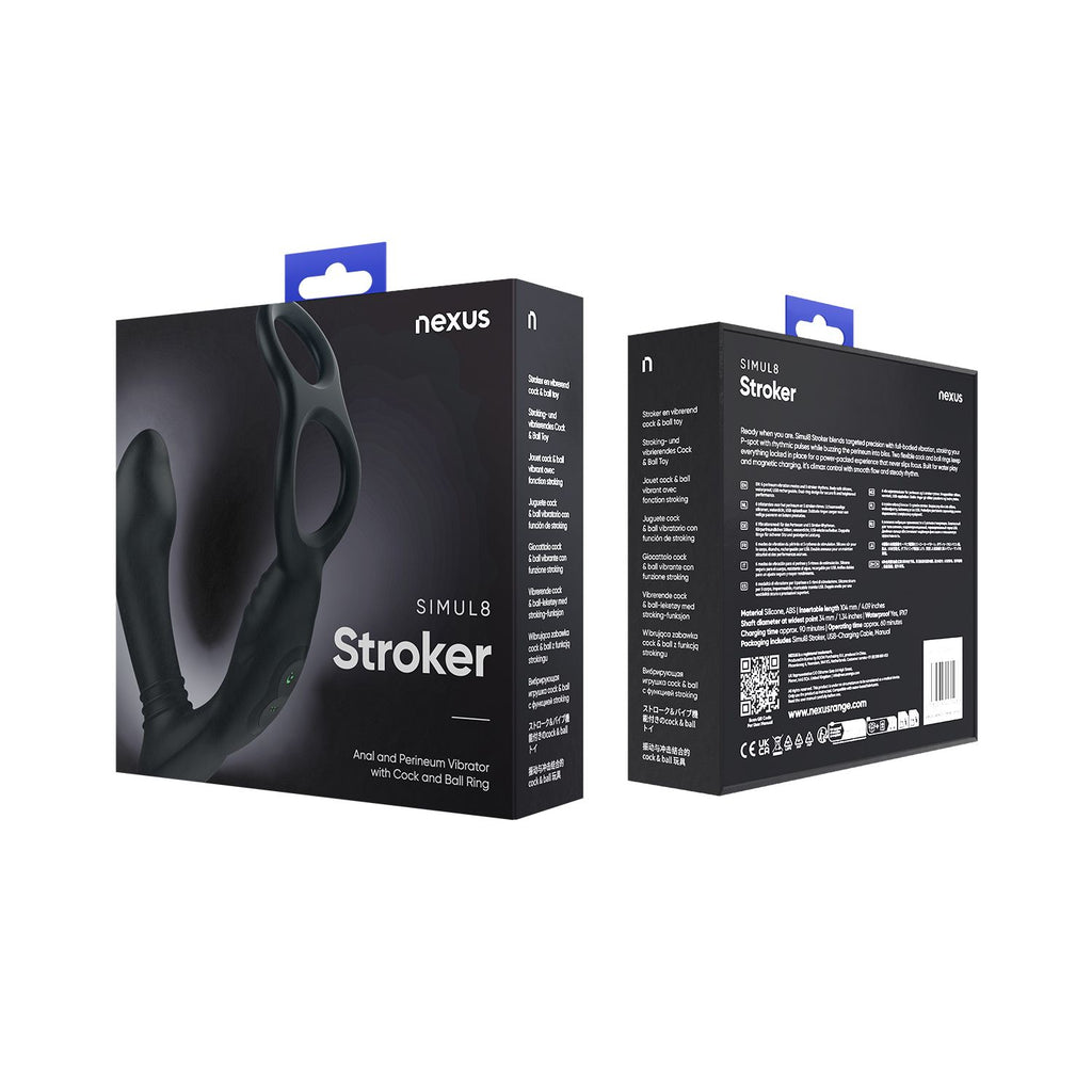 Nexus - Simul8 Prostata-Vibrator mit Cockring - Stroker Edition