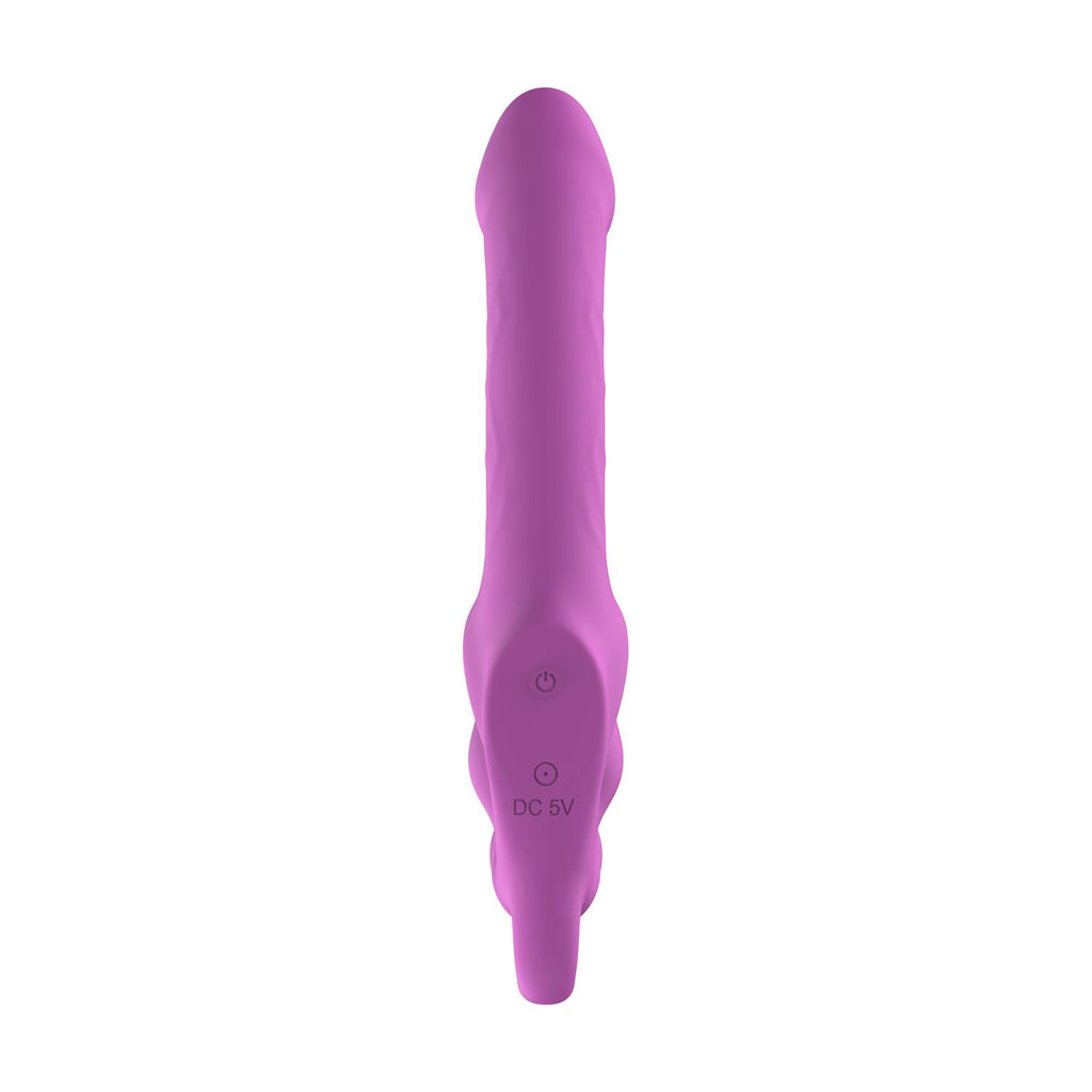 Teazers - Strapless Strap-On mit Analplug - Vibrierend - Rosa