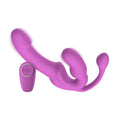Teazers - Strapless Strap-On mit Analplug - Vibrierend - Rosa