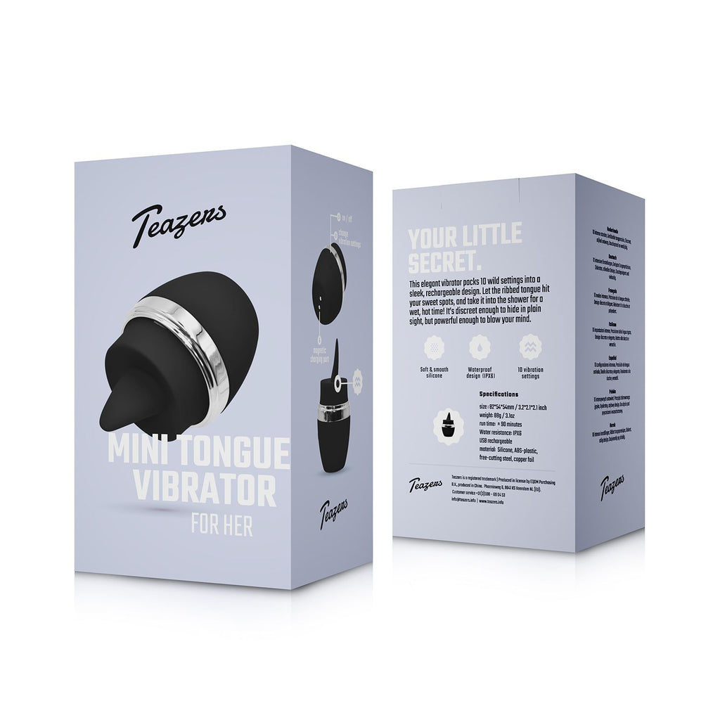 Teazers - Mini Tongue Vibrator - Kompakter Klitoris-Vibrator mit Mehreren Stufen