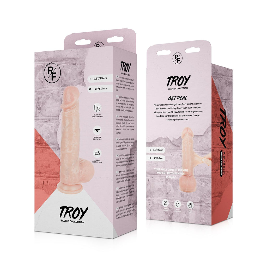 Real Fantasy - Troy Dildo Bewegliche Haut - 25cm
