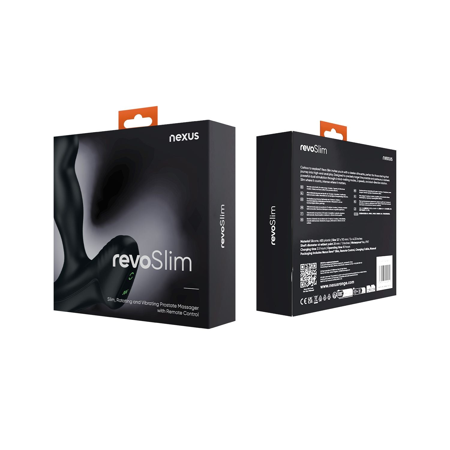 Nexus - Revo Slim Prostata-Vibrator - Rotierend mit Fernbedienung