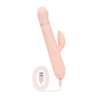 Good Vibes Only - Thrusting Vibrator mit Klitoris-Stimulator - Shai - Rosa