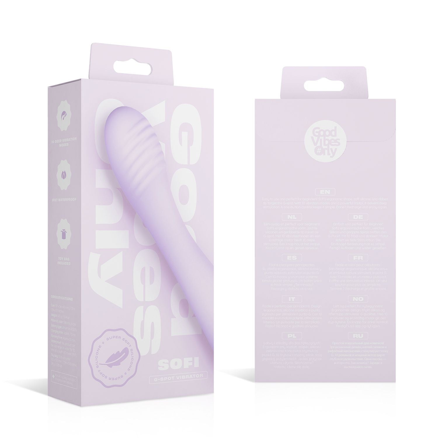 Good Vibes Only - G-Punkt-Vibrator Sofi - Geschwungenes Silikon-Design - Lila