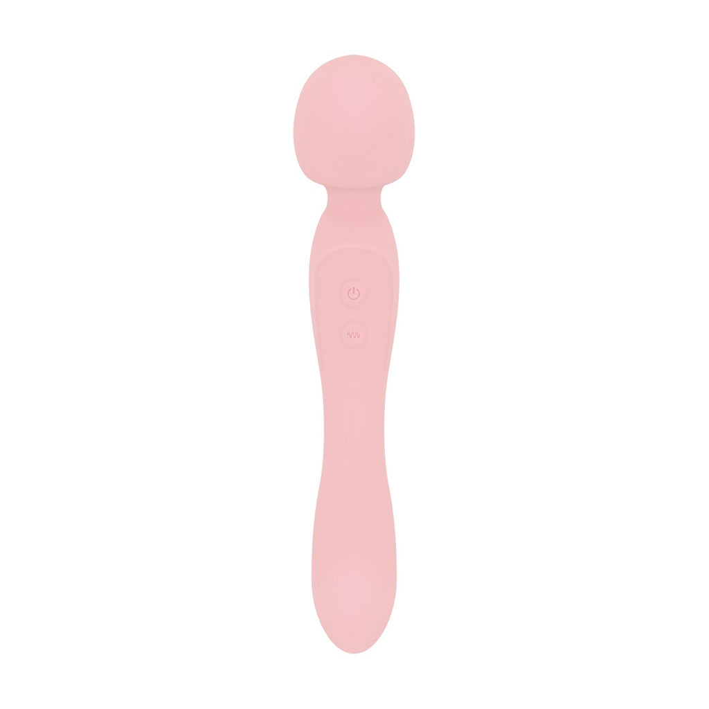 Good Vibes Only - Simi Doppelseitiger Wand-Vibrator - Weiches Silikon - Rosa