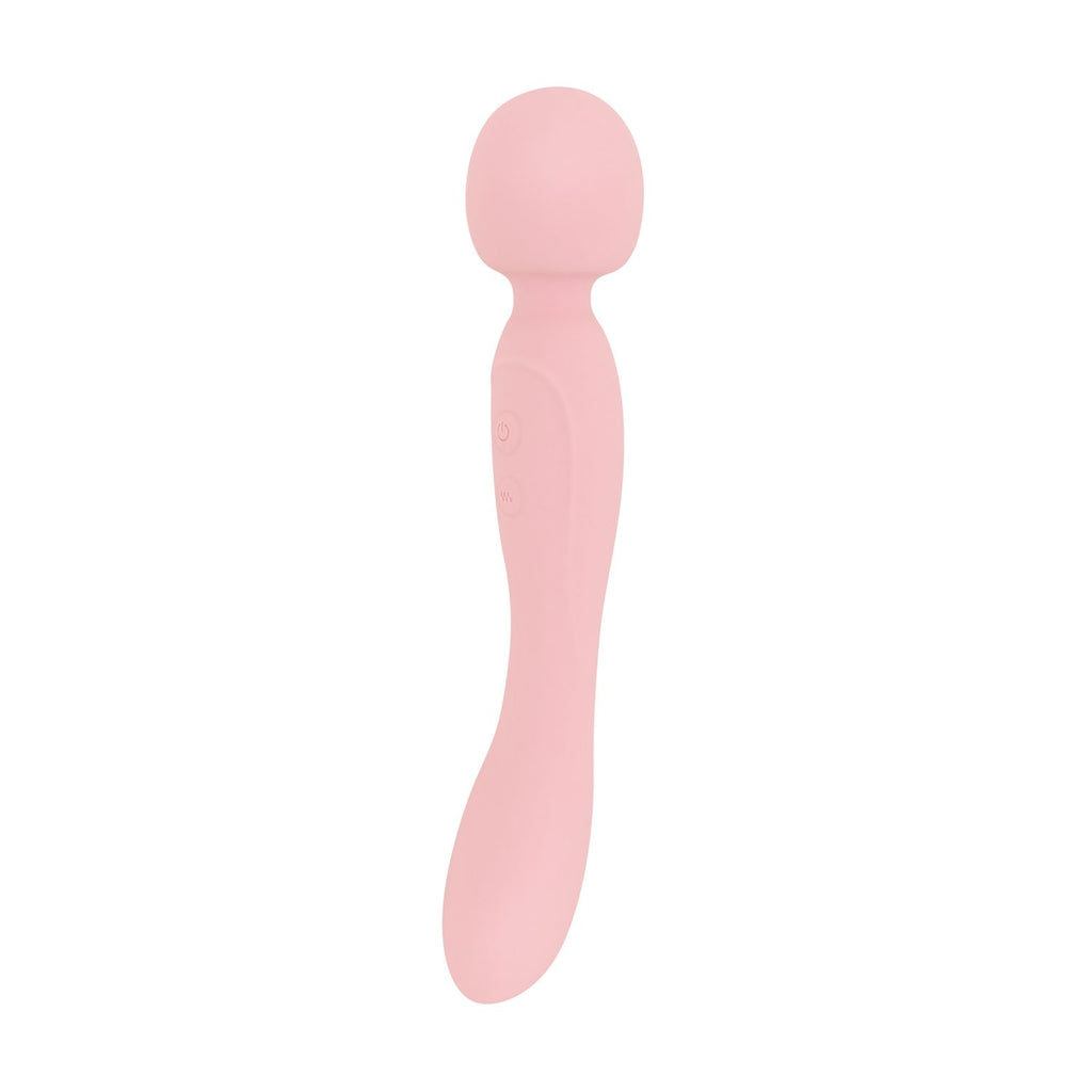 Good Vibes Only - Simi Doppelseitiger Wand-Vibrator - Weiches Silikon - Rosa