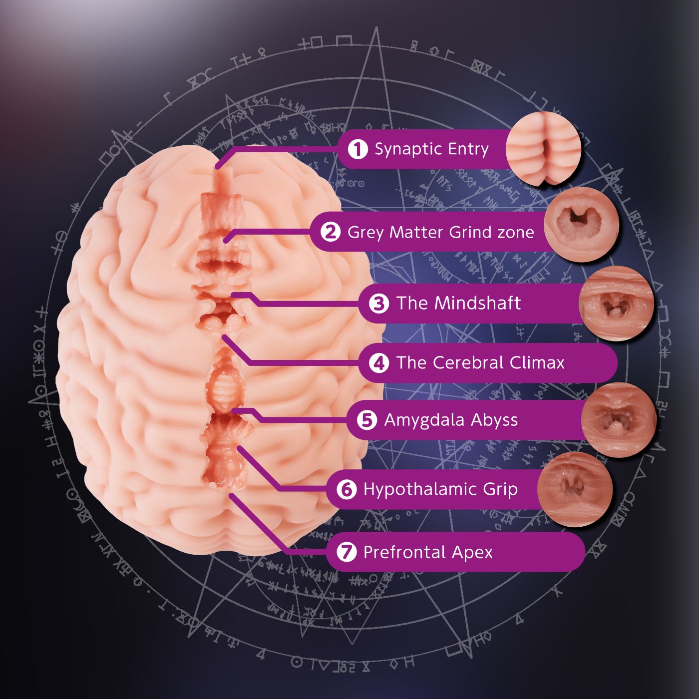 XTC Japan – Brain Hacker DX Masturbator – Pfirsich