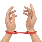 EasyToys - Flexible Silikon-Handschellen - Schwarz