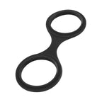 EasyToys - Flexible Silikon-Handschellen - Schwarz