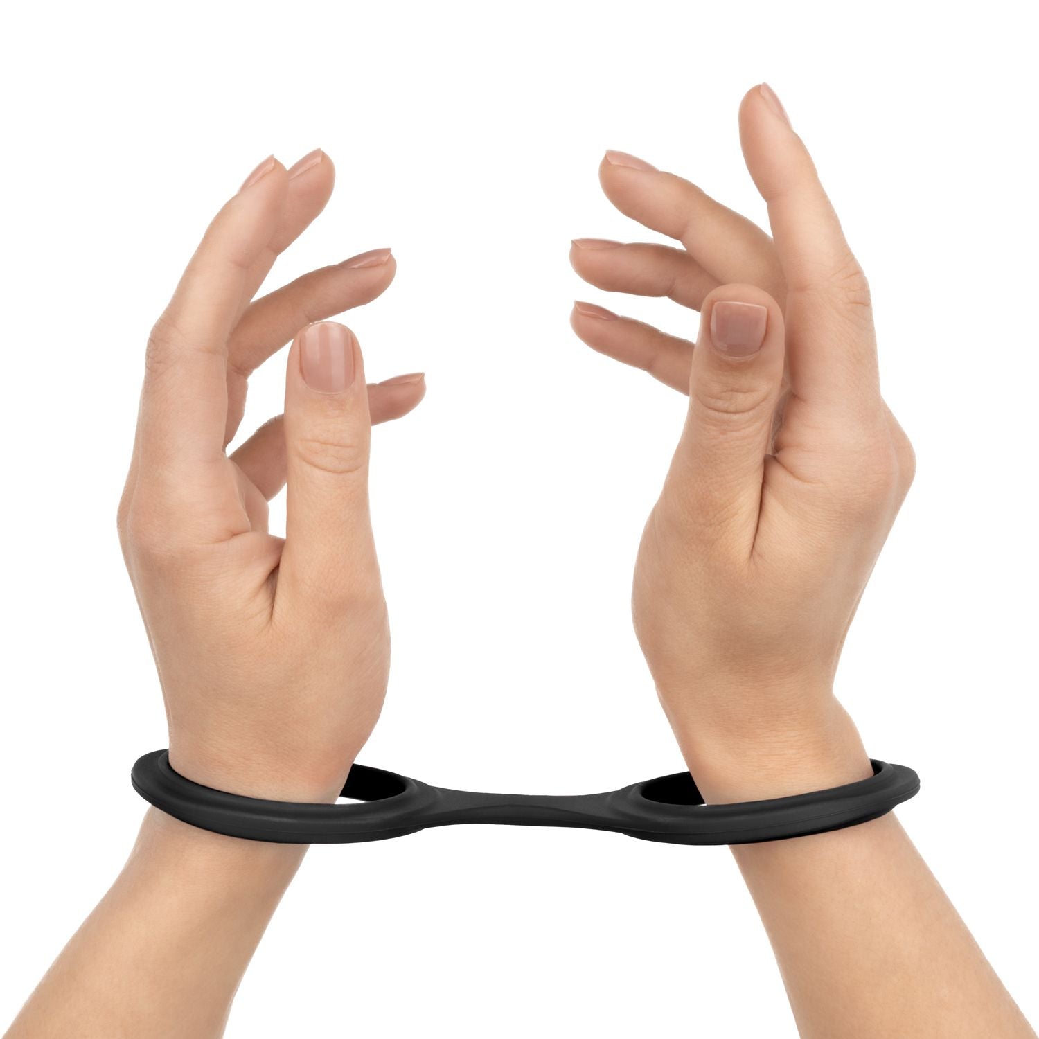 EasyToys - Flexible Silikon-Handschellen - Schwarz