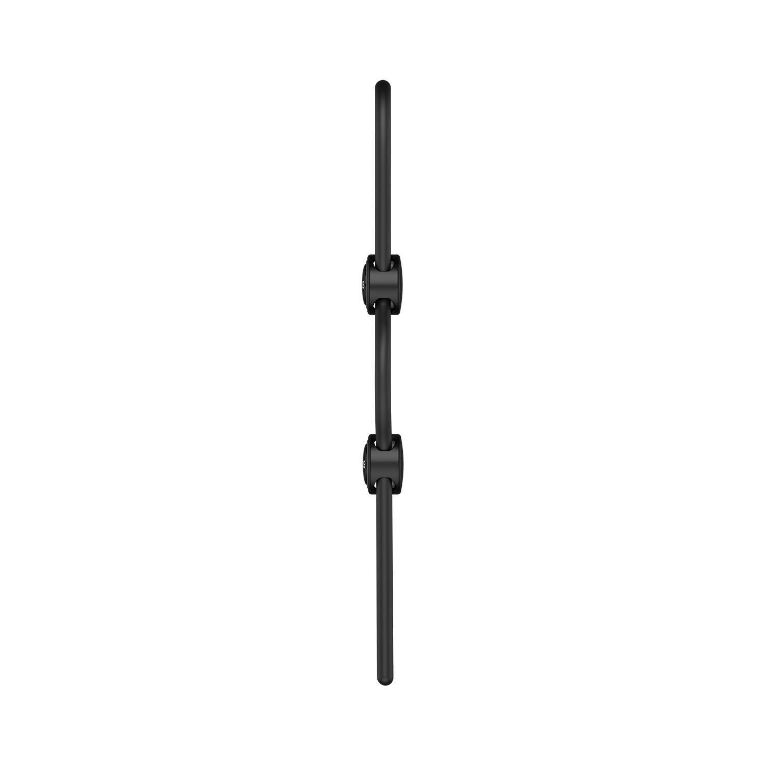 Nexus Forge - Doppelter verstellbarer Penisring - Schwarz