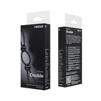 Nexus Forge - Doppelter verstellbarer Penisring - Schwarz